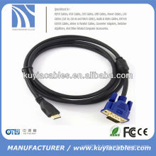 Câble haute vitesse de 1.8M 6FT Svga vers HDMI mâle vers mâle